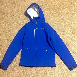 The North Face Woman’s Size Small Blue Jacket w/ Hood Full Zip/ Primaloft